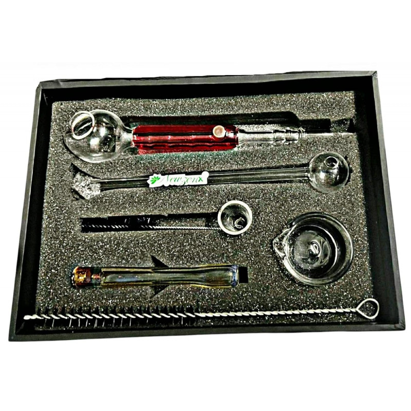 Newzenx Oil Meth Crystal Pipe & Weed Pipe 6 Inch Full Kit Set