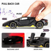 Lamborghini Die-cast Metal Car Toy | Openable Doors, Sound & Light