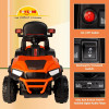 Electric Jeep | Rechargeable Car | Bluetooth & USB Music - Orange