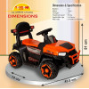 Electric Jeep | Rechargeable Car | Bluetooth & USB Music - Orange