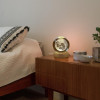inulec 3D Galaxy Crystal Ball Night Light | Dimmable Engraved LED Glass Ball Table Lamp with USB and Wooden Base for Home Decor, Office, Birthday Gift & Kids Bedroom, 3D Galaxy Lamp Ball (Deer)