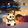 Sleeping Panda Night Light Touch Silicone Lamp | Rechargeable LED Bedside Animal for Children's Bedroom