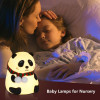 Sleeping Panda Night Light Touch Silicone Lamp | Rechargeable LED Bedside Animal for Children's Bedroom