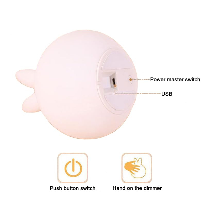 Sleeping Panda Night Light Touch Silicone Lamp | Rechargeable LED Bedside Animal for Children's Bedroom Sleeping Panda Night Light Touch Silicone Lamp | Rechargeable LED Bedside Animal for Children's Bedroom