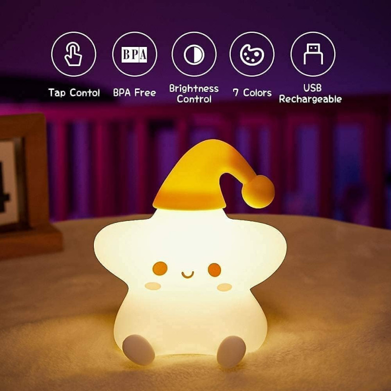 Sleeping Panda Night Light Touch Silicone Lamp | Rechargeable LED Bedside Animal for Children's Bedroom Sleeping Panda Night Light Touch Silicone Lamp | Rechargeable LED Bedside Animal for Children's Bedroom