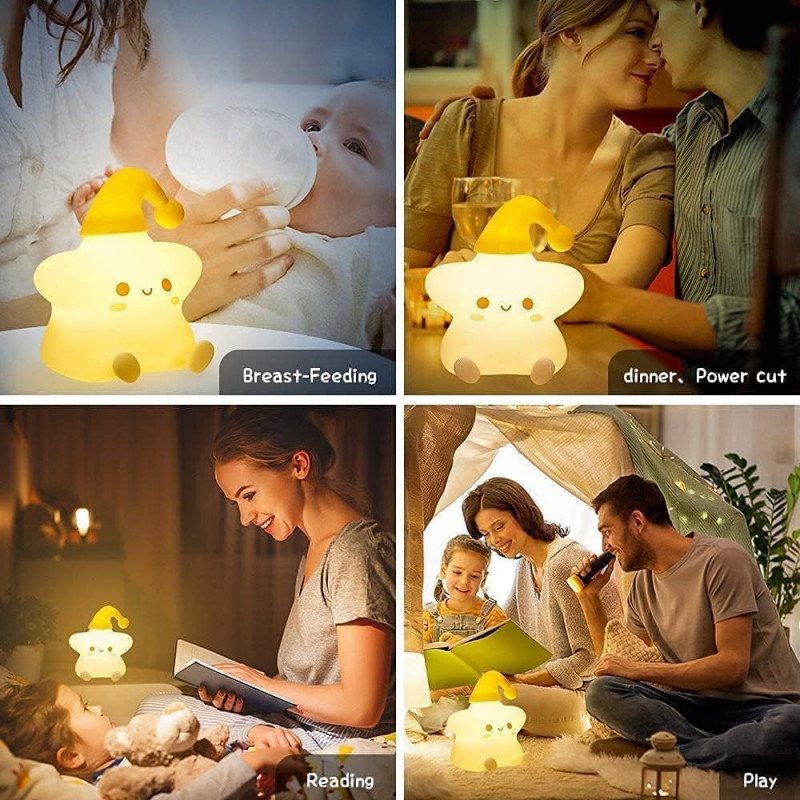 Sleeping Panda Night Light Touch Silicone Lamp | Rechargeable LED Bedside Animal for Children's Bedroom Sleeping Panda Night Light Touch Silicone Lamp | Rechargeable LED Bedside Animal for Children's Bedroom