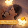 Sleeping Panda Night Light Touch Silicone Lamp | Rechargeable LED Bedside Animal for Children's Bedroom