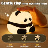 Sleeping Panda Night Light Touch Silicone Lamp | Rechargeable LED Bedside Animal for Children's Bedroom