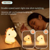 Sleeping Panda Night Light Touch Silicone Lamp | Rechargeable LED Bedside Animal for Children's Bedroom