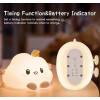Sleeping Panda Night Light Touch Silicone Lamp | Rechargeable LED Bedside Animal for Children's Bedroom