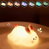 Sleeping Panda Night Light Touch Silicone Lamp | Rechargeable LED Bedside Animal for Children's Bedroom