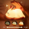 Sleeping Panda Night Light Touch Silicone Lamp | Rechargeable LED Bedside Animal for Children's Bedroom