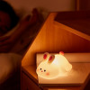 Sleeping Panda Night Light Touch Silicone Lamp | Rechargeable LED Bedside Animal for Children's Bedroom
