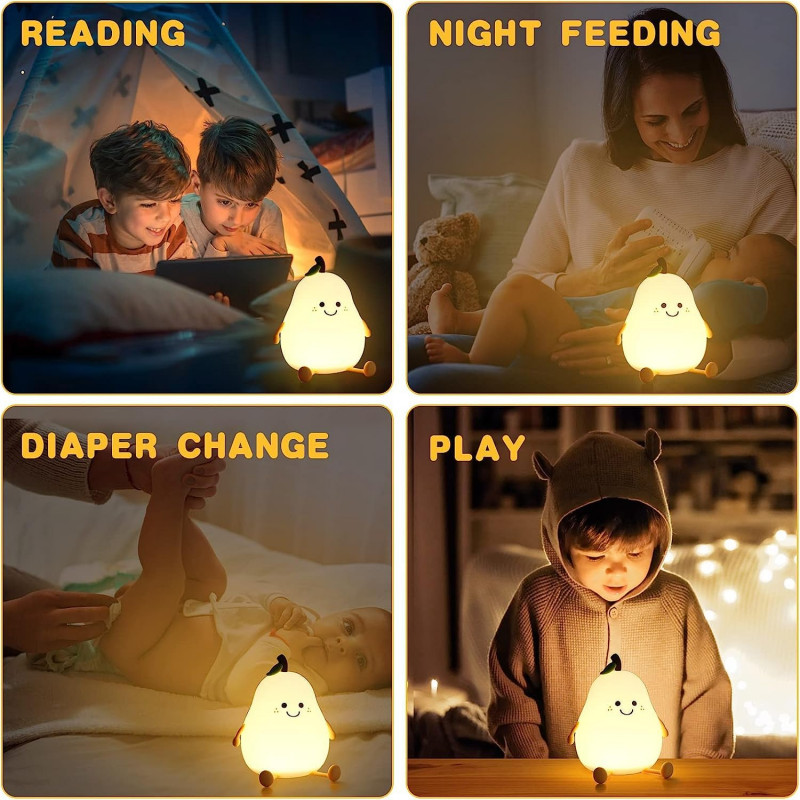 Sleeping Panda Night Light Touch Silicone Lamp | Rechargeable LED Bedside Animal for Children's Bedroom Sleeping Panda Night Light Touch Silicone Lamp | Rechargeable LED Bedside Animal for Children's Bedroom