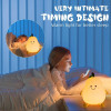 Sleeping Panda Night Light Touch Silicone Lamp | Rechargeable LED Bedside Animal for Children's Bedroom