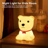 Sleeping Panda Night Light Touch Silicone Lamp | Rechargeable LED Bedside Animal for Children's Bedroom