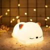 Sleeping Panda Night Light Touch Silicone Lamp | Rechargeable LED Bedside Animal for Children's Bedroom