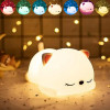Sleeping Panda Night Light Touch Silicone Lamp | Rechargeable LED Bedside Animal for Children's Bedroom