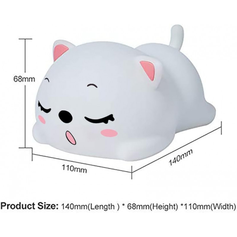 Sleeping Panda Night Light Touch Silicone Lamp | Rechargeable LED Bedside Animal for Children's Bedroom Sleeping Panda Night Light Touch Silicone Lamp | Rechargeable LED Bedside Animal for Children's Bedroom