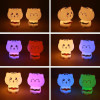 Sleeping Panda Night Light Touch Silicone Lamp | Rechargeable LED Bedside Animal for Children's Bedroom