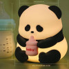 Sleeping Panda Night Light Touch Silicone Lamp | Rechargeable LED Bedside Animal for Children's Bedroom