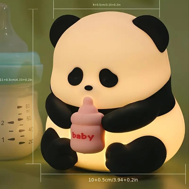 Sleeping Panda Night Light Touch Silicone Lamp | Rechargeable LED Bedside Animal for Children's Bedroom Sleeping Panda Night Light Touch Silicone Lamp | Rechargeable LED Bedside Animal for Children's Bedroom