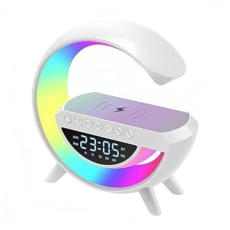 G-Shape Google Bluetooth Speaker | 15W LED Wireless Fast Charging, RGB