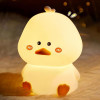 Silicone Duck Night Light Lamp | Rechargeable Touch LED Bedside Lamp for Kids | Color Changing | Babies Room Decor Gift