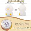 Silicone Duck Night Light Lamp | Rechargeable Touch LED Bedside Lamp for Kids | Color Changing | Babies Room Decor Gift