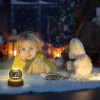 eumqestoer 3D Galaxy Crystal Ball Night Light | Dimmable Engraved LED Glass Ball Table Lamp with USB and Wooden Base for Home Decor, Office, Birthday Gift & Kids Bedroom (Dolphin)