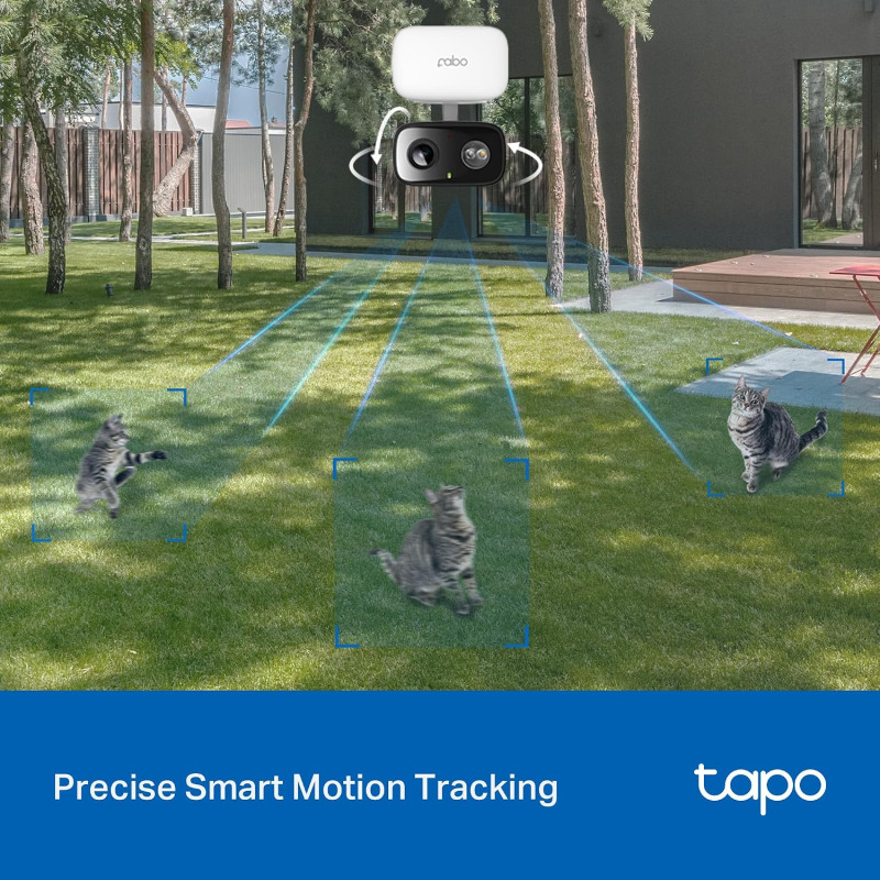 TP-Link Tapo C206 HybridCam 360 degree 1080p Pan/Tilt Security Camera | Indoor/Outdoor Surveillance with Alexa | Free Person/Baby Cry Detect & Motion Track | Color Night Vision, SD/Cloud Storage