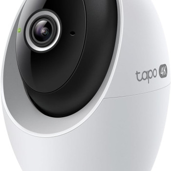 TP-Link Tapo C260 4K Pan/Tilt Indoor Wired Security Camera | 360 degree AI Motion Tracking | Baby Monitor CCTV, Pet\Person Detection | Face Recognition | Supports SD Card