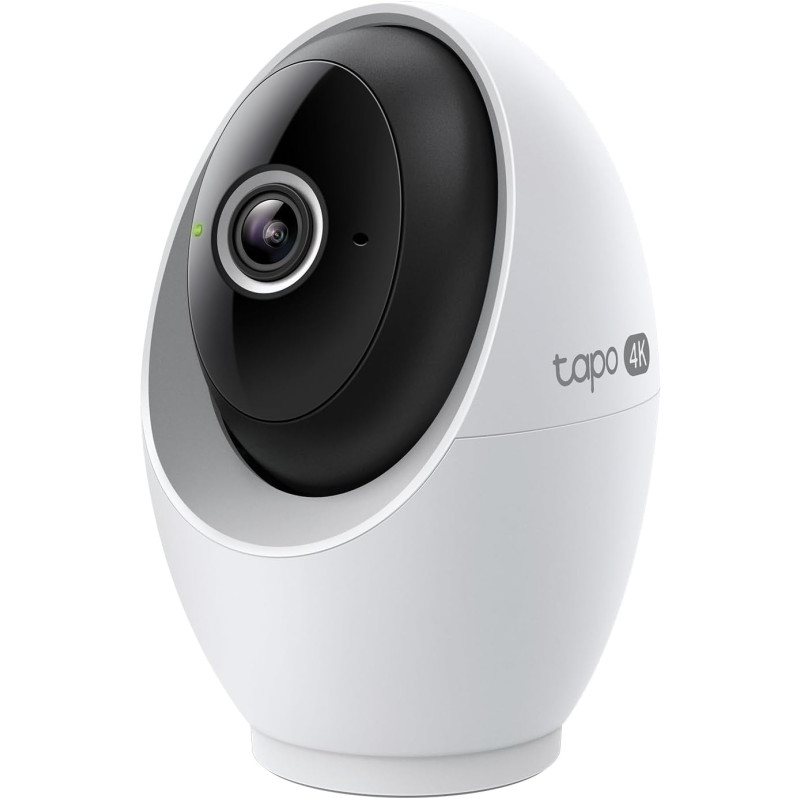 TP-Link Tapo C260 4K Pan/Tilt Indoor Wired Security Camera | 360 degree AI Motion Tracking | Baby Monitor CCTV, Pet\Person Detection | Face Recognition | Supports SD Card