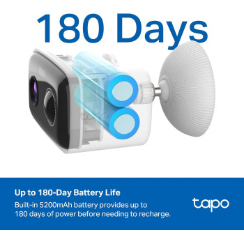 TP-Link Tapo C400 Outdoor Wireless 1080p Security Camera | Up to 180-Day Battery Life, Human Detection | Color Night Vision | Works with Alexa & Google Assistant
