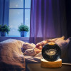 KMJSA |3D Galaxy Crystal Ball Night Lamp|Creative Engraved Night Light|USB Power LED Wooden Base Crystal for Home Decoration Birthday Gift for Teens|Boys, Girls(Warm White) (Saturn-1)