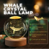 KMJSA |3D Galaxy Crystal Ball Night Lamp|Creative Engraved Night Light|USB Power LED Wooden Base Crystal for Home Decoration Birthday Gift for Teens|Boys, Girls(Warm White) (Saturn-1)