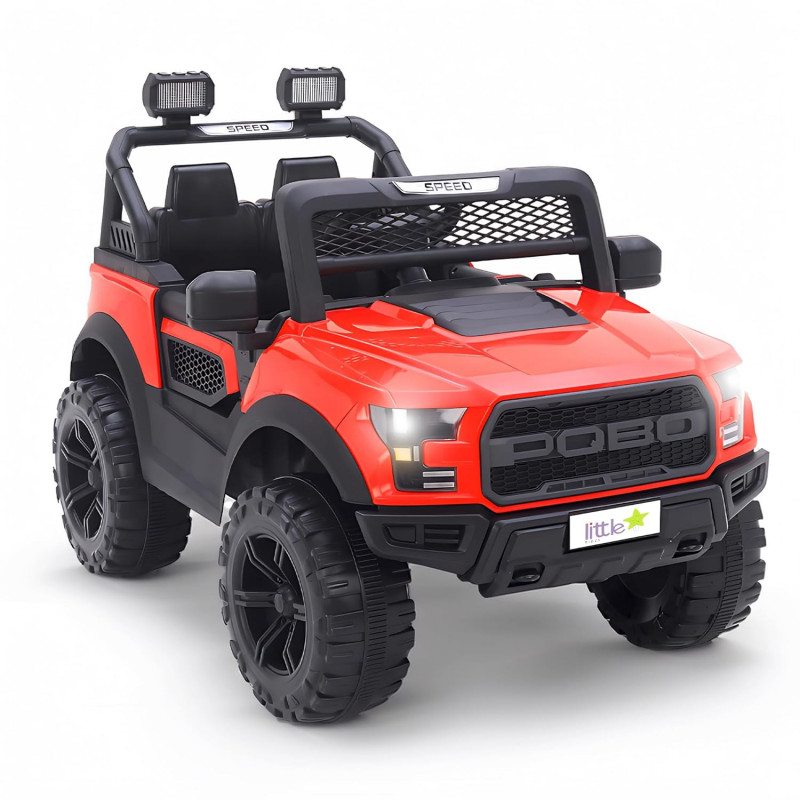 Electric Jeep with Remote | Battery Car | LED Light, BT, Music