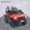 Electric Jeep with Remote | Battery Car | LED Light, BT, Music