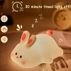 Silicone Bunny Lamp | Rabbit Night Light for Kids | 3 Brightness Modes, Rechargeable, BPA-Free