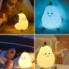 7 Color Night Light Lamp | Pear Shape | | Valentine's Gift for Women, Birthday Toys for Toddler, Baby
