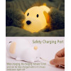 Silicone Puppy Night Lamp | LED Light for Kids | Rechargeable Color-Changing Touch-Control | Bedroom Decor Baby Gift