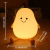Night Light for Kids | Cute Silicone Pear Lamp for Baby, Toddler, Boys & Girls Bedroom