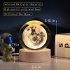 Novo Baby 3D Crystal Lamp Crystal Ball Night Light for Baby with Wooden Base | LED USB Powered Ball | Solar Light Lamp | Birthday Gift for Friend, Home & Office Décor for Activity & Play Time (Solar)