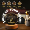 Novo Baby 3D Crystal Lamp Crystal Ball Night Light for Baby with Wooden Base | LED USB Powered Ball | Solar Light Lamp | Birthday Gift for Friend, Home & Office Décor for Activity & Play Time (Solar)