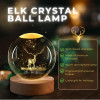 Novo Baby 3D Crystal Lamp Crystal Ball Night Light for Baby with Wooden Base | LED USB Powered Ball | Solar Light Lamp | Birthday Gift for Friend, Home & Office Décor for Activity & Play Time (Solar)