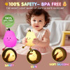 Pear Silicone Night Light - Rechargeable Silicone LED Lamp | Kids Bedroom Decor | Touch Control