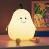 Pear Silicone Night Light - Rechargeable Silicone LED Lamp | Kids Bedroom Decor | Touch Control