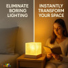 Toy Imagine 3D Crystal Ball Night Lamp, Moon & Galaxy Theme Bedroom Décor Light, Acrylic Sphere Decorative Small Lamp for Kids, Women & Gift Ideas, 24 Designs Assorted