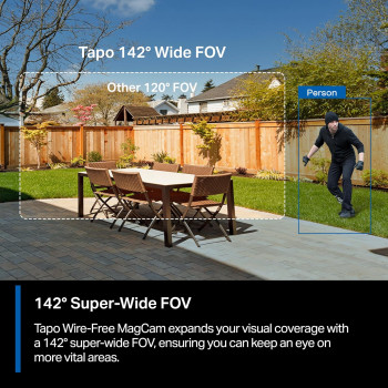 Tapo MagCam C425 2K+ Security Wireless Outdoor Camera | Best Outdoor Security Camera | Storage/Cloud, Person/Vehicle Detection Surveillance (2-Pack)