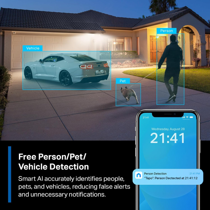 TP-Link Tapo C425 Wireless Camera | 2K+ Human Detection 2-Pack